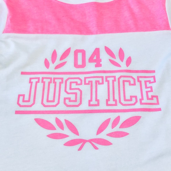🆕Girl’s JUSTICE Color Block Logo Tee - Picture 4 of 4